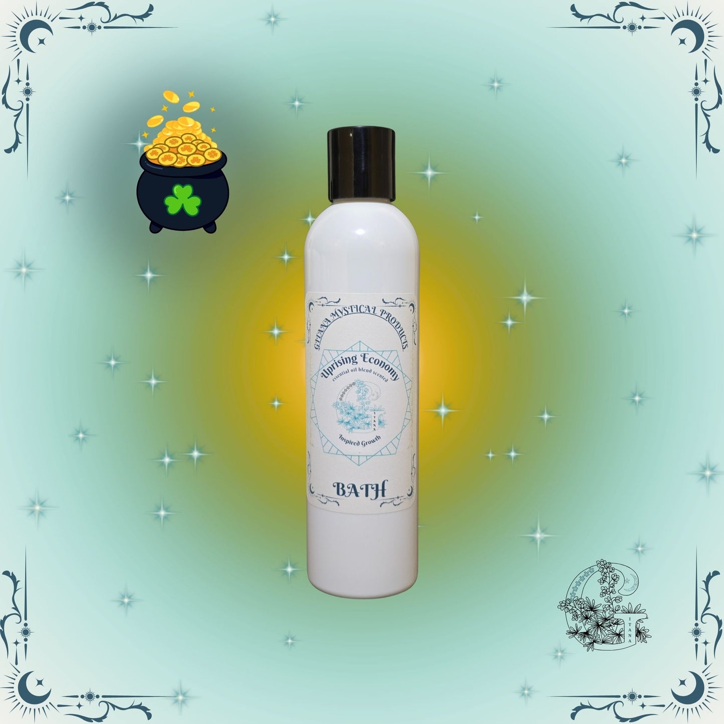 Uprising Economy Aromatic Bath Soak – invigorating handcrafted soak that encourages motivation, progress, and renewed energy.