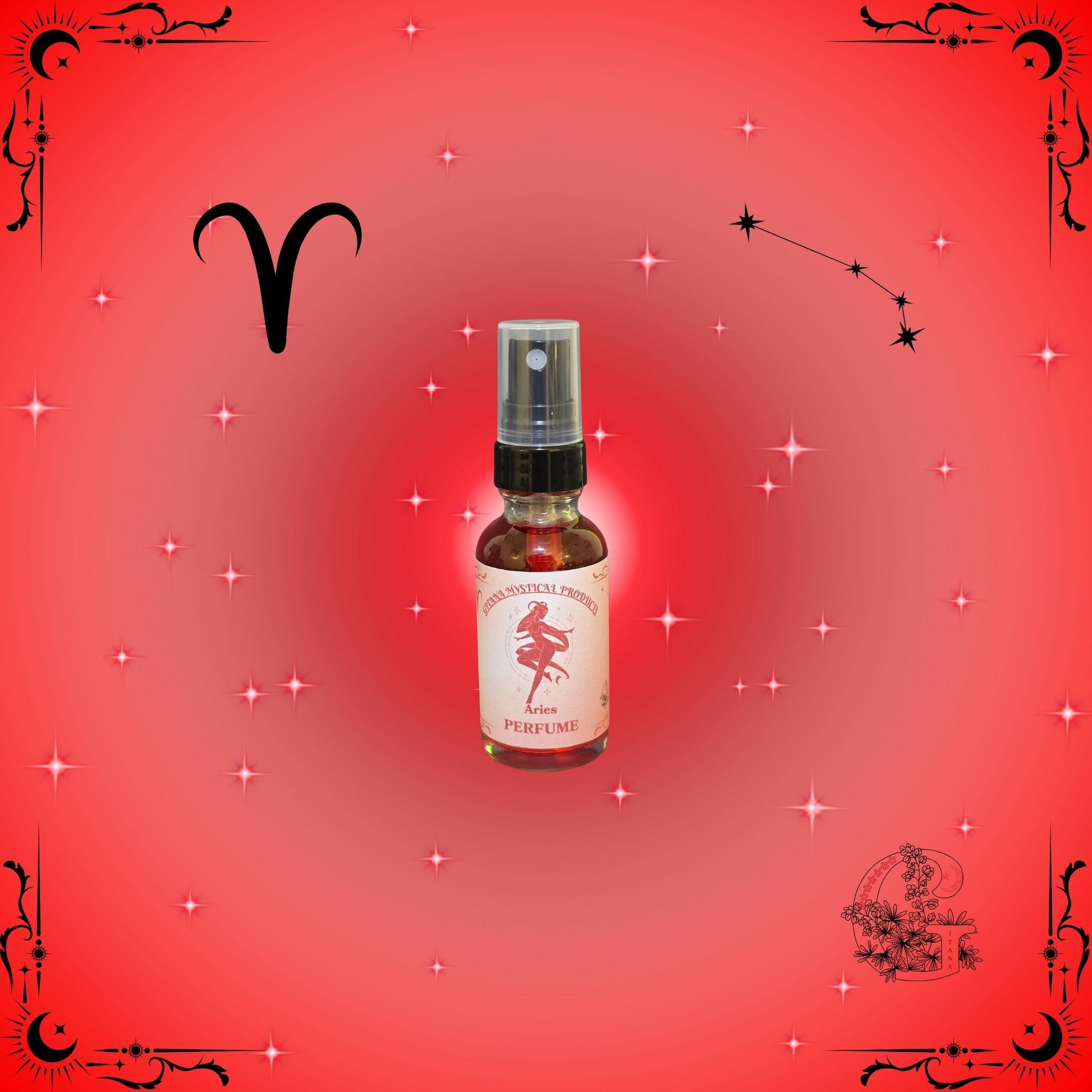 Aries Zodiac Perfume – bold and energizing fragrance with bright, crisp notes symbolizing vitality and confidence.