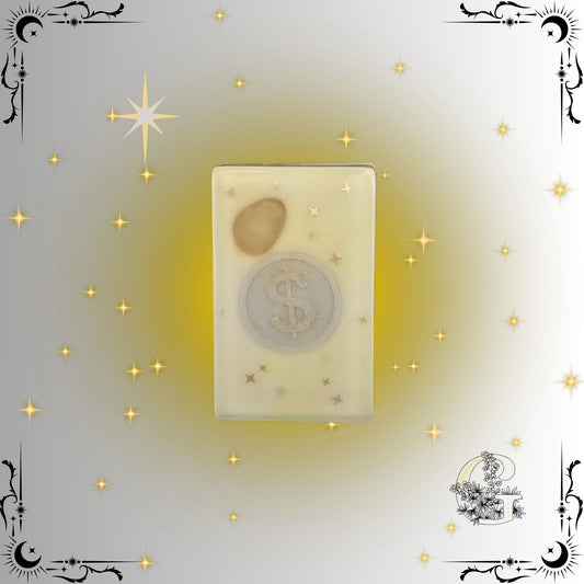 Gold & Silver Soap – radiant handcrafted soap blending golden warmth and silver shimmer for balance and renewal.