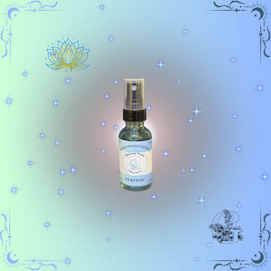 Harmony Awaits Perfume – soft, calming fragrance crafted to evoke balance, serenity, and peaceful energy.