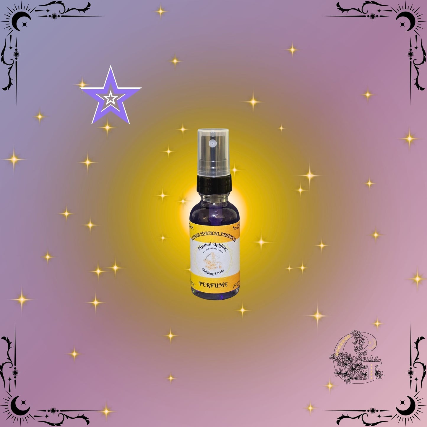 Mystical Uplifting Perfume – bright, refreshing fragrance designed to inspire clarity, positivity, and lightness.