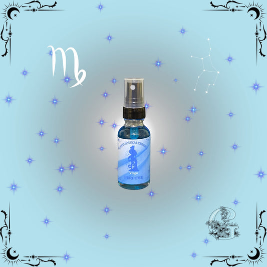 Virgo Zodiac Perfume – refined and balanced fragrance with fresh, clean tones for clarity and poise.